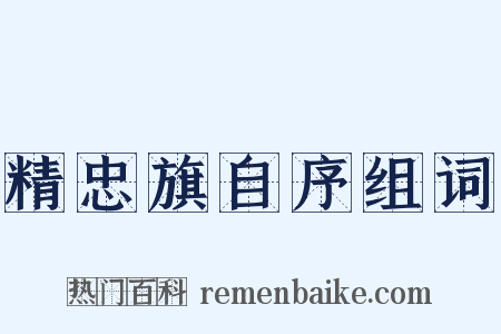 精忠旗自序组词是什么意思的图片